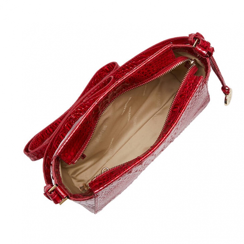 Red Women's Brahmin Hillary Crossbody Bags | 2356YIMSG