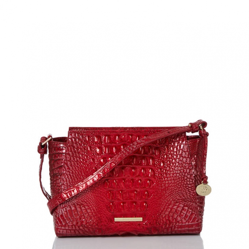 Red Women\'s Brahmin Hillary Crossbody Bags | 2356YIMSG