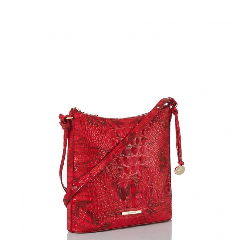 Red Women's Brahmin Katie Crossbody Bags | 5180WEACO