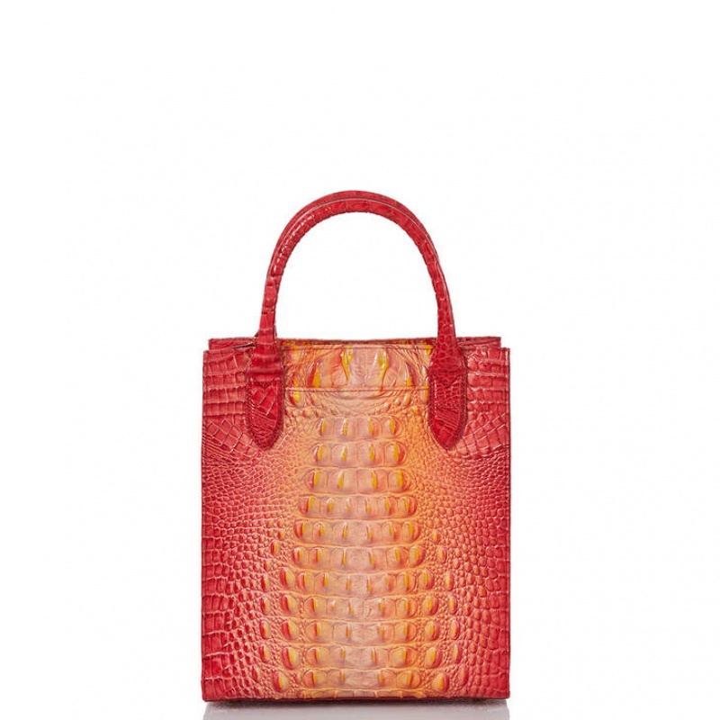 Red Women's Brahmin Moira Tote Bags | 8160RDBYQ