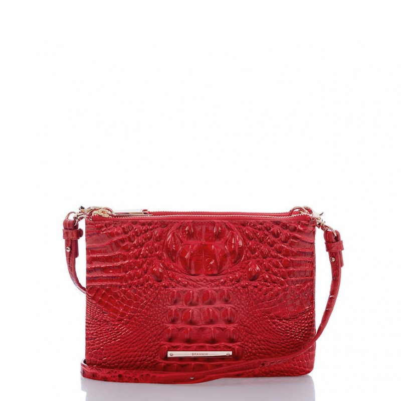 Red Women\'s Brahmin Perri Crossbody Bags | 7610LJEUM