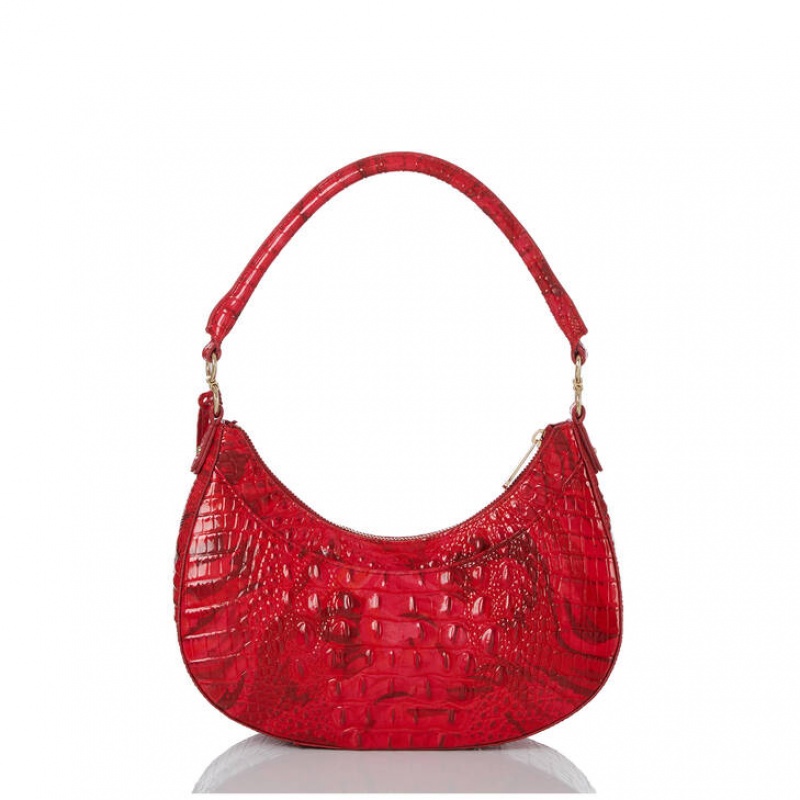 Red Women's Brahmin Small Bekka Shoulder Bags | 6082DYPXH