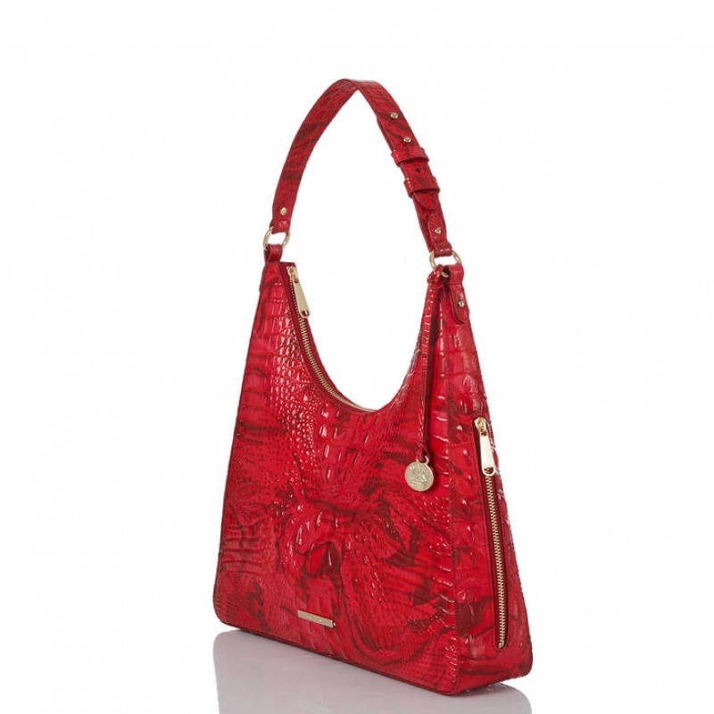 Red Women's Brahmin Tabitha Shoulder Bags | 4972DWGPO