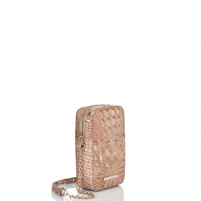 Rose Gold Women\'s Brahmin Cassia Crossbody Bags | 5364IWUKM