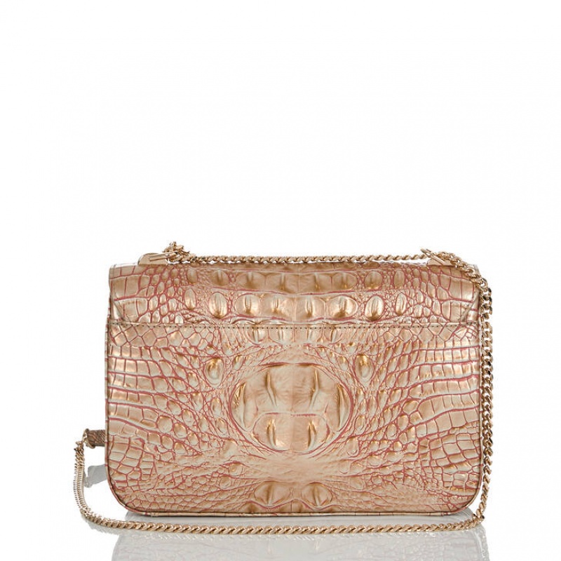 Rose Gold Women's Brahmin Rosalie Crossbody Bags | 0893JXONH