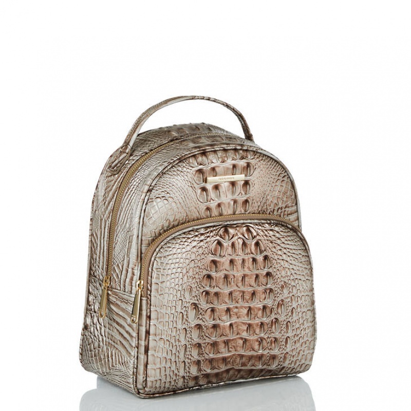 Silver Women's Brahmin Chelcy Backpacks | 5210EDMBF