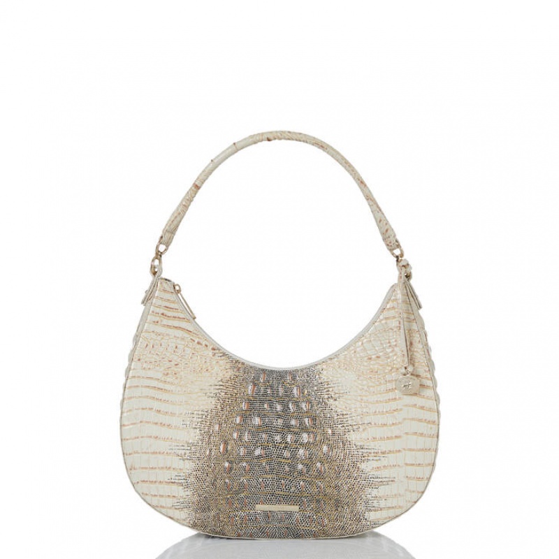 White Women\'s Brahmin Bekka Shoulder Bags | 4756FDOEB