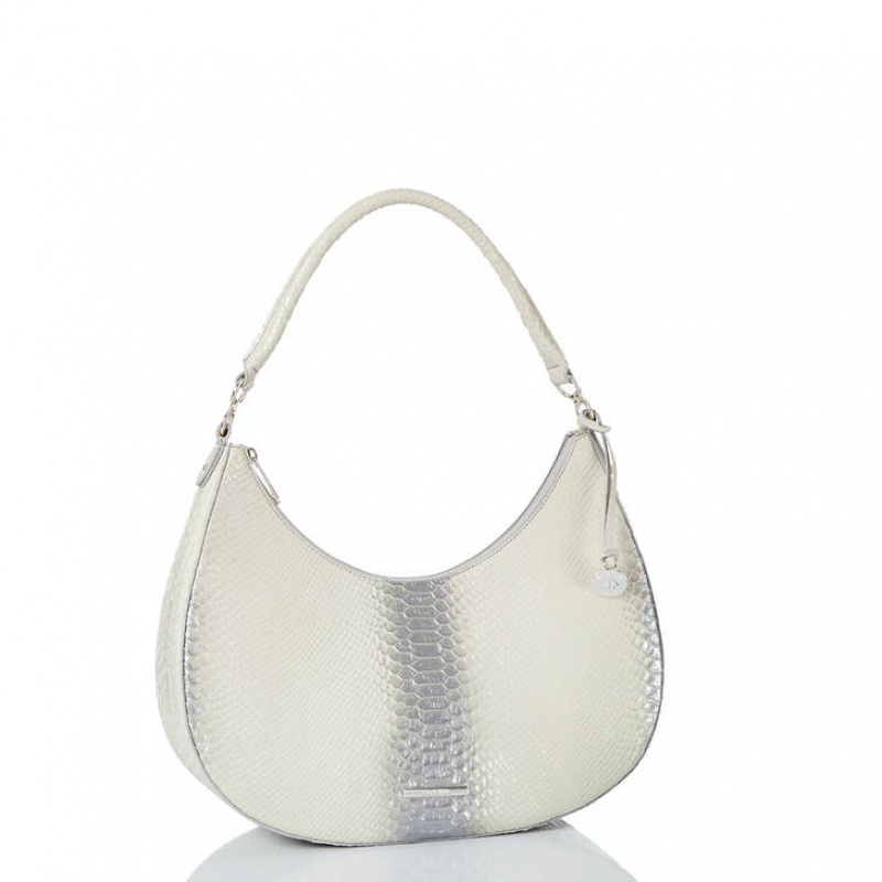 White Women's Brahmin Bekka Shoulder Bags | 5231EMXQB