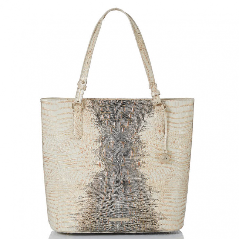 White Women\'s Brahmin Ezra Tote Bags | 2890JUFBT