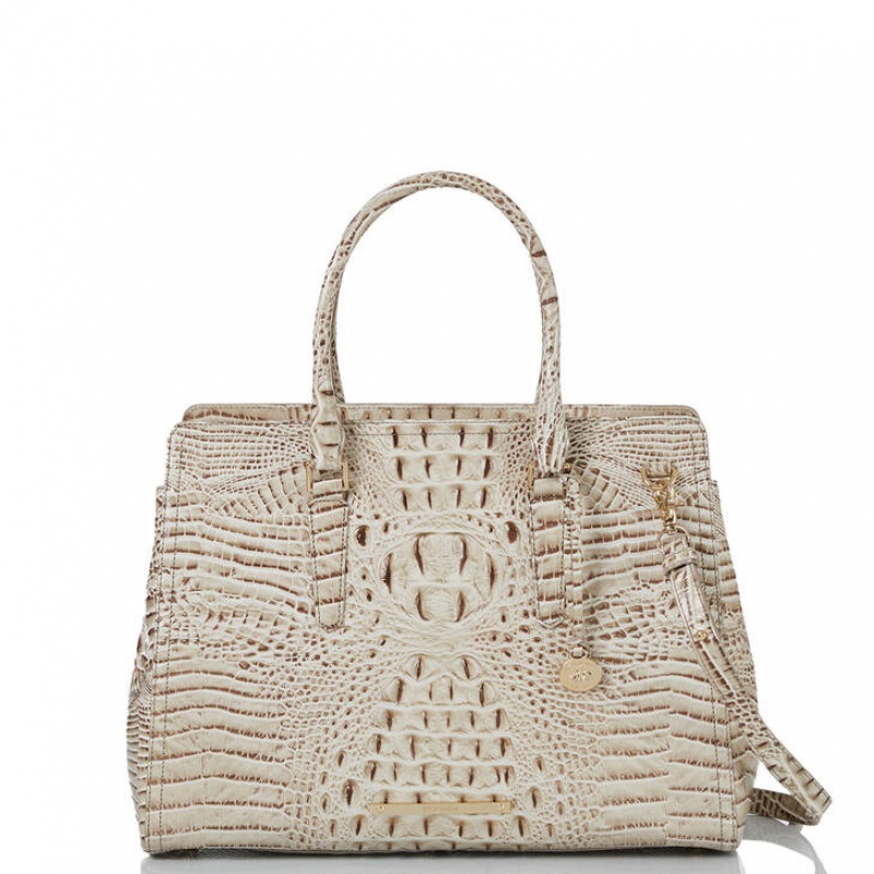 White Women's Brahmin Finley Carryall Travel Bags | 8279VRTKU