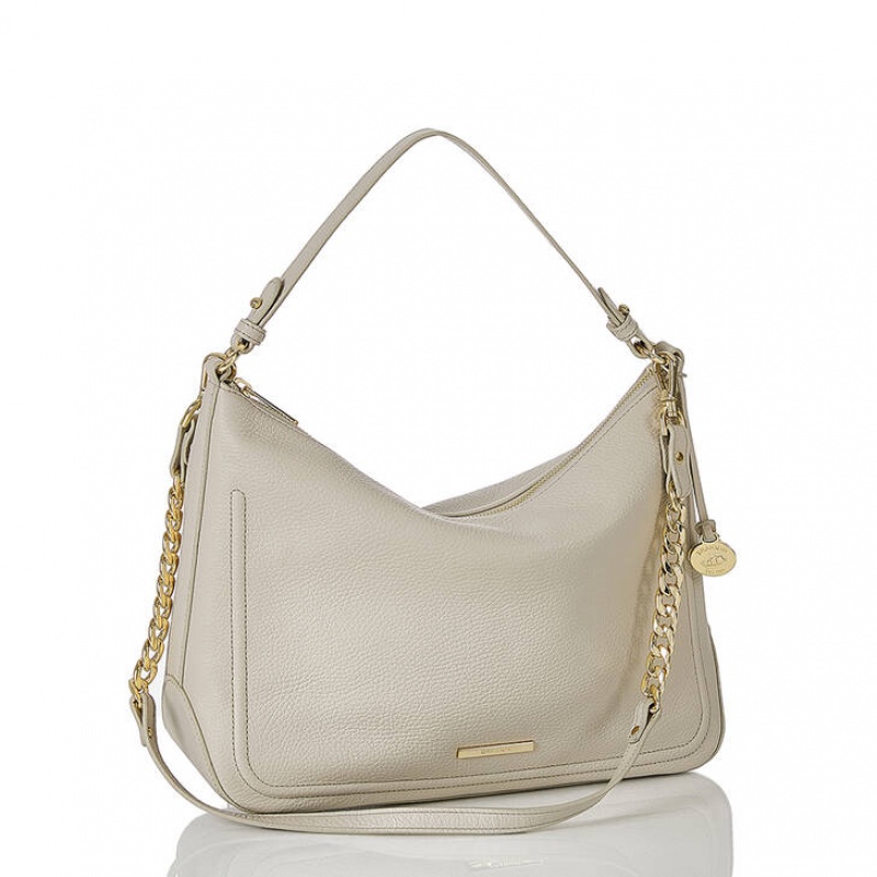 White Women's Brahmin Heather Shoulder Bags | 7682CHTRA