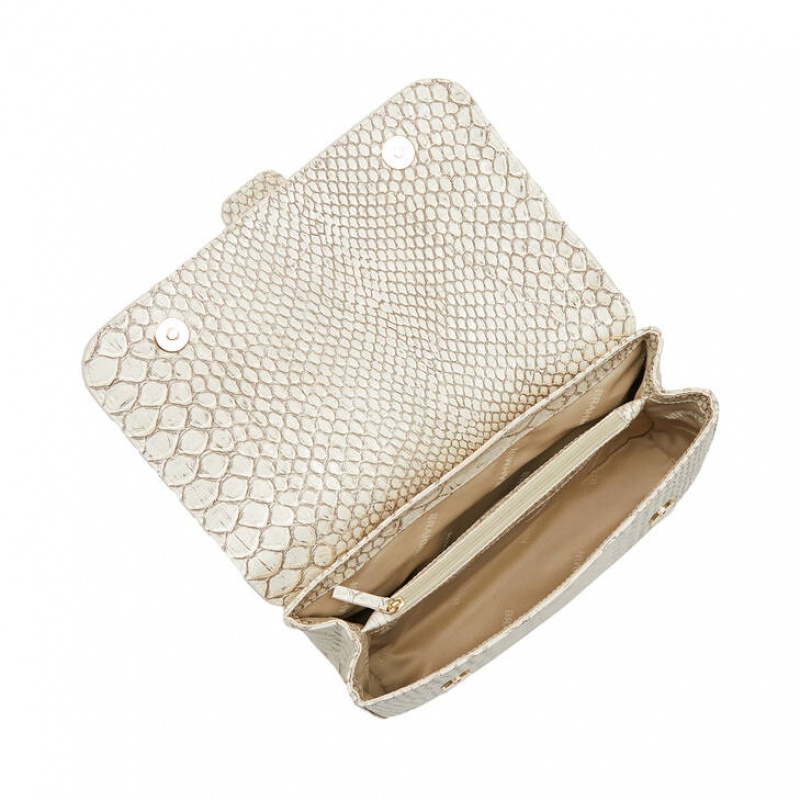 White Women's Brahmin Rosalie Crossbody Bags | 6349CWEMY