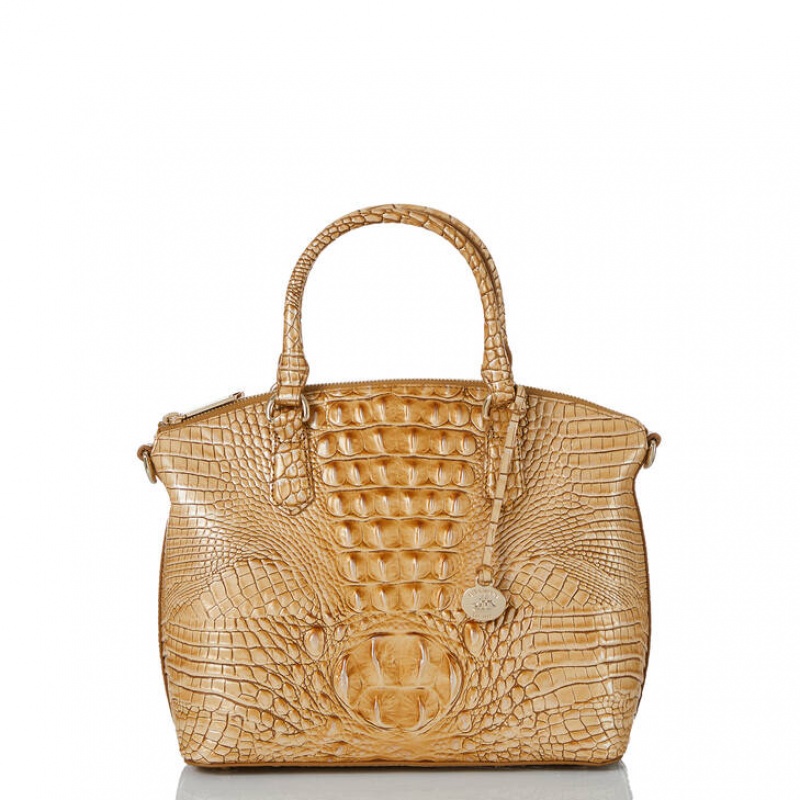 Yellow Women\'s Brahmin Duxbury Satchel Bags | 8751VUQLE