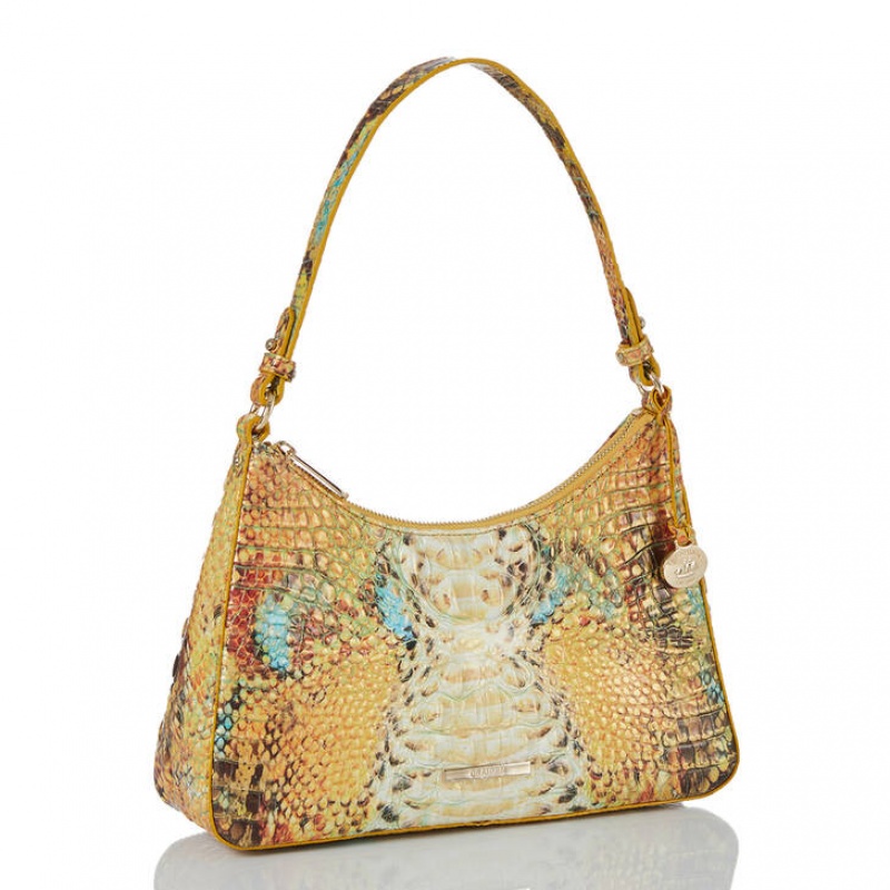 Yellow Women's Brahmin Esme Shoulder Bags | 3569APCZG