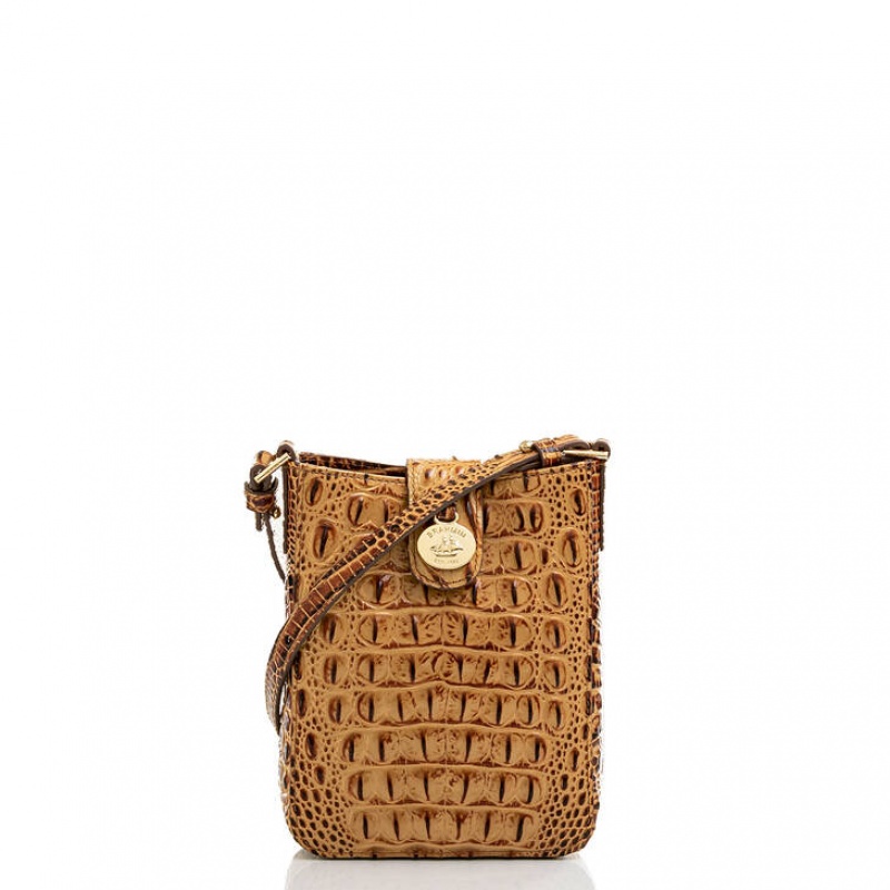 Yellow Women\'s Brahmin Marley Crossbody Bags | 9456BLKDY